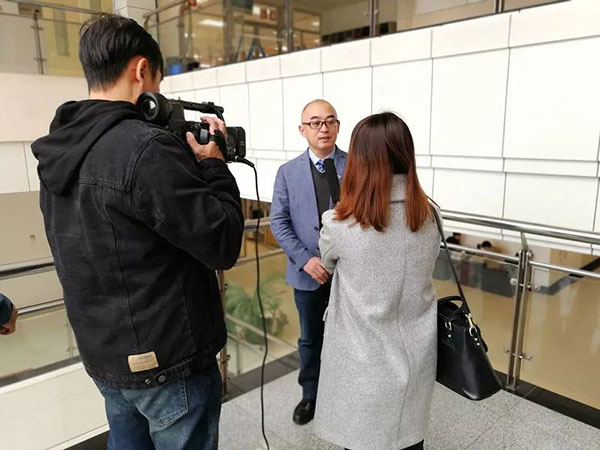 漢威科技集團董事長任紅軍接受鄭州電視臺采訪